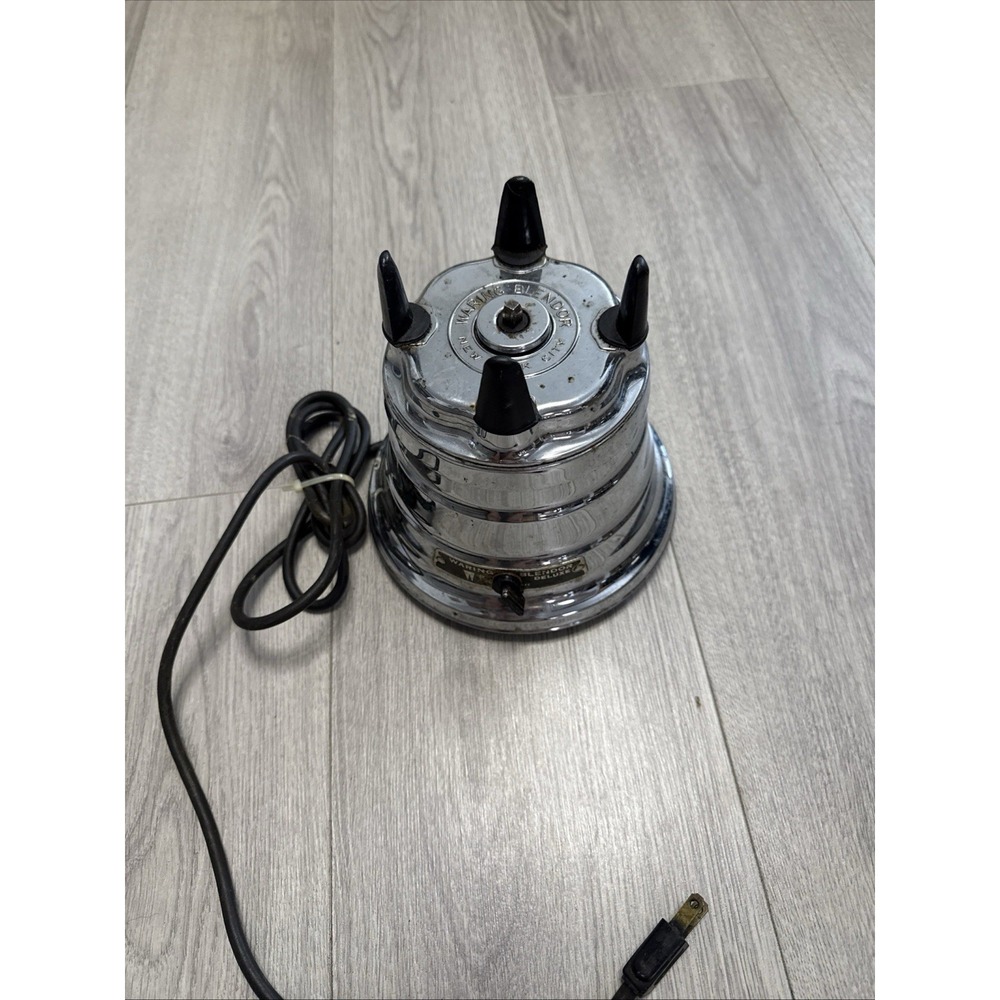 Waring Made In USA Chrome Blender Mixer Motor Base ONLY Tested 2 Speed New York